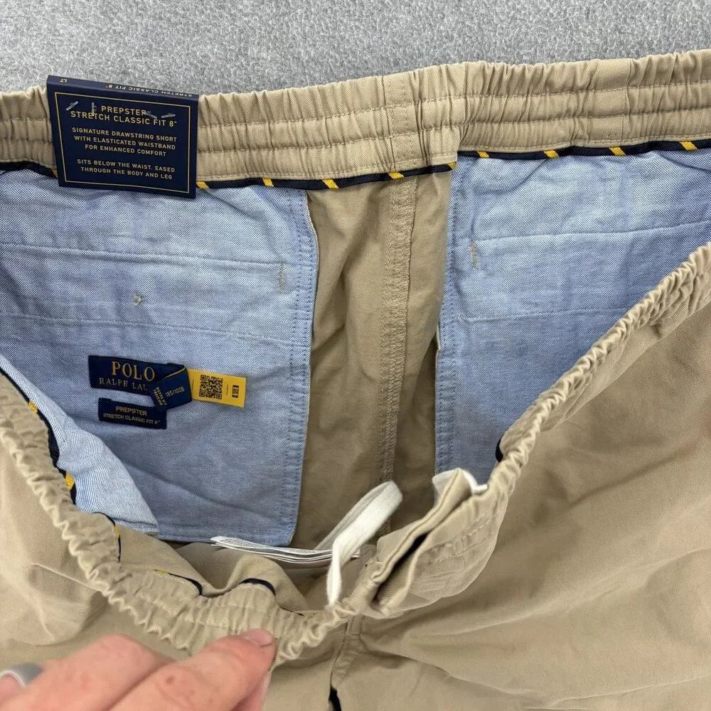Polo Ralph Lauren Prepster Stretch Classic Fit 8” Khaki Shorts Men’s LT NWT